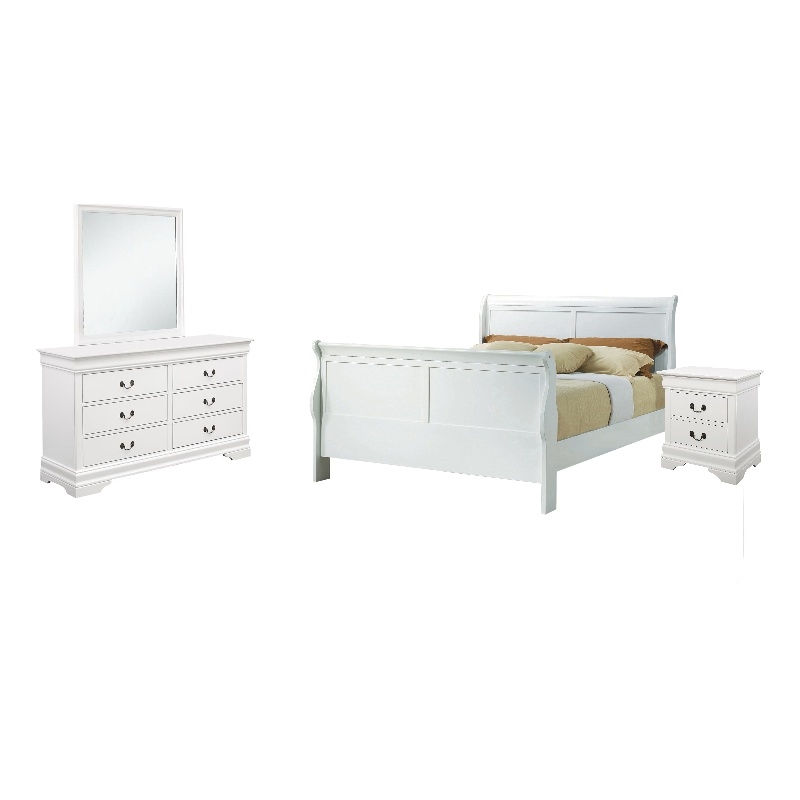 Louis Philippe Nightstand (White) Coaster Furniture