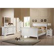 Coaster Louis Philippe 5 Piece Queen Sleigh Bedroom Set in White