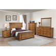 Coaster Brenner 4 Piece Queen Panel Bedroom Set in Natural and Honey