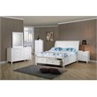 Coaster Selena 5-Piece Wood Twin Storage Sleigh Bedroom Set in White