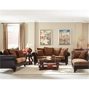 Coaster Garroway Sofa Set in Russet