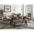 Alston 6-piece Rectangular Dining Table Set Knotty Nutmeg