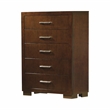 Jessica 5-piece Queen LED Bedroom Set Cappuccino