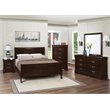 Coaster Louis Philippe 4 Piece Full Sleigh Bedroom Set in Cappuccino