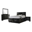 Briana 4-piece Eastern King Bedroom Set Black