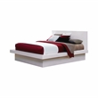 Jessica 4-piece Eastern King LED Bedroom Set Snow White