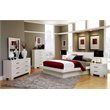 Jessica 5-piece Eastern King LED Bedroom Set Snow White