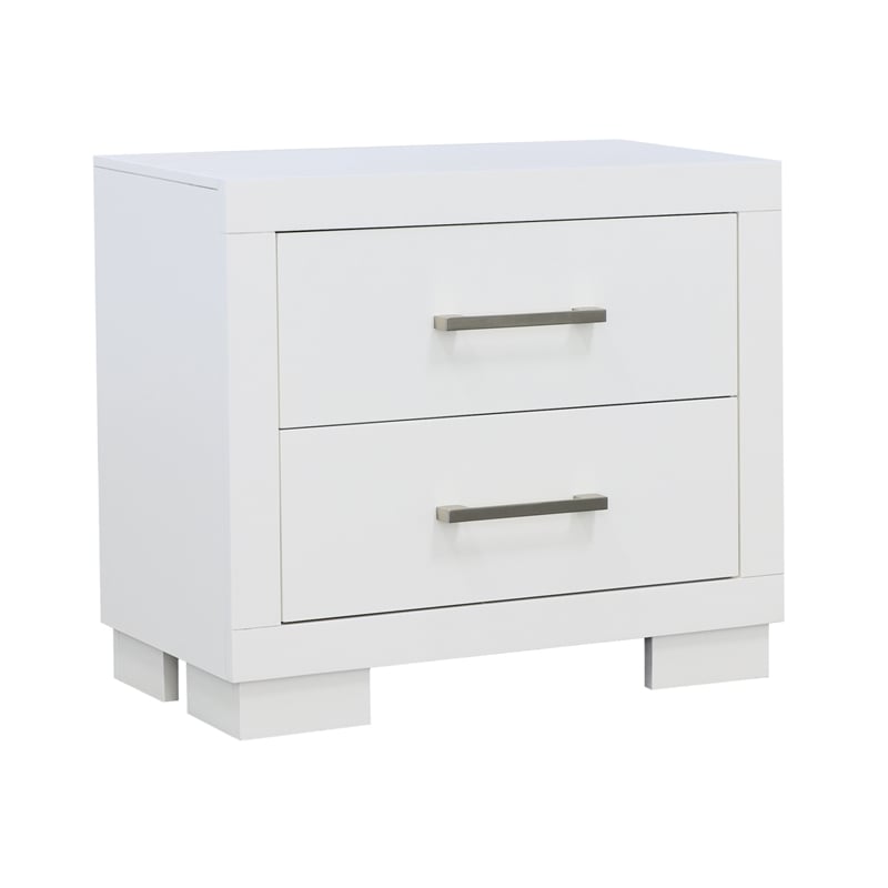 Jessica 5-piece Queen LED Bedroom Set Snow White