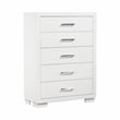 Jessica 5-piece Queen LED Bedroom Set Snow White