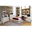 Jessica 5-piece Queen LED Bedroom Set Snow White