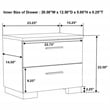Coaster Felicity 5-piece Wood Eastern King Bedroom Set in White High Gloss