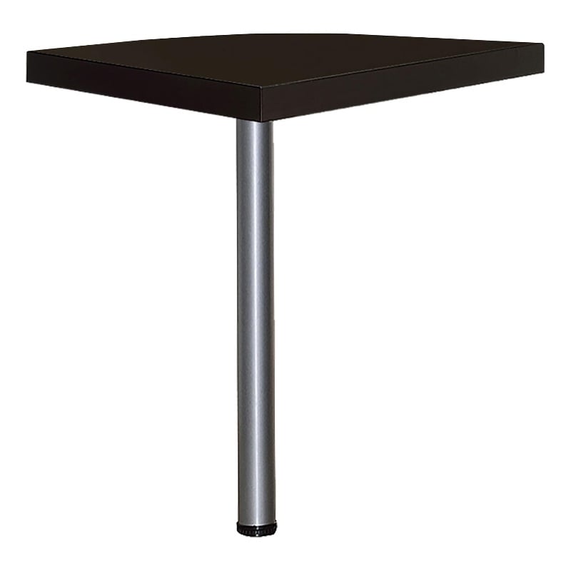 Coaster Skylar Square Wood Top Corner Table Cappuccino and Silver