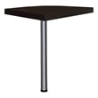 Coaster Skylar Square Wood Top Corner Table Cappuccino and Silver