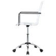 Amaturo Acrylic Adjustable Home Office Desk Chair Clear