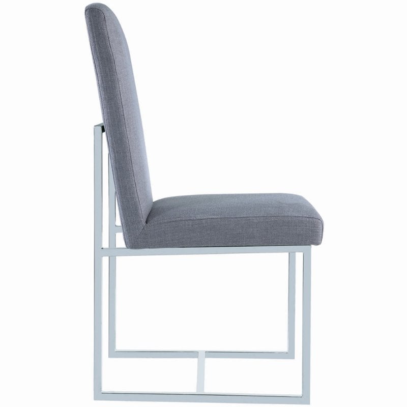 Mackinnon Upholstered Dining Side Chair Grey