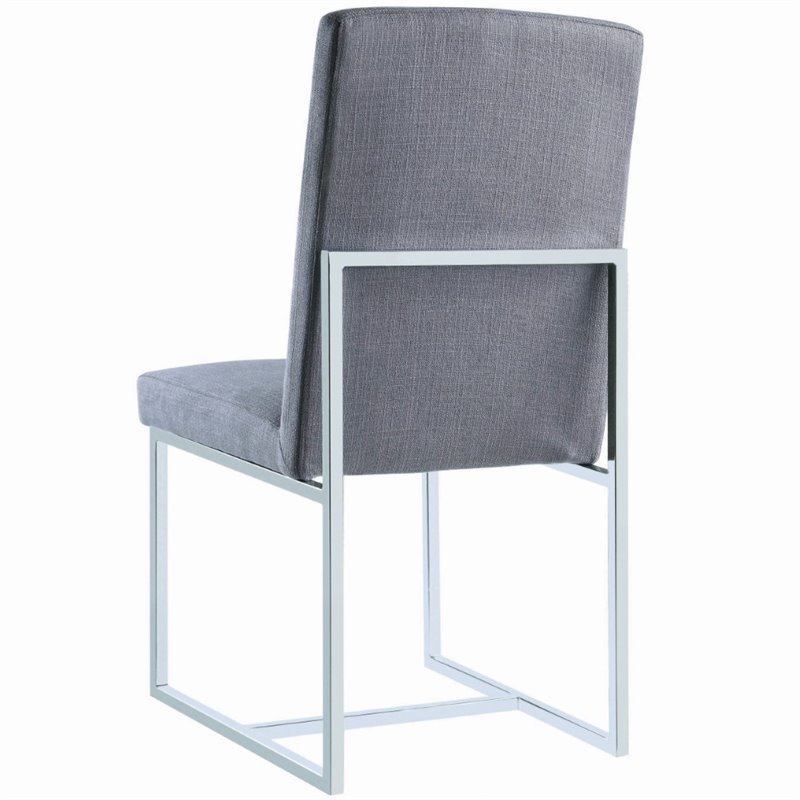 Mackinnon Upholstered Dining Side Chair Grey