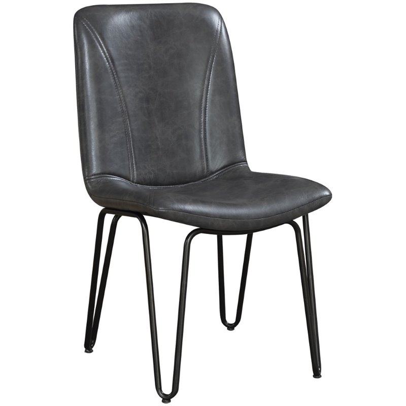 Coaster Sherman Modern Faux Leather Dining Side Chair in ...