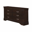Louis Philippe 5-piece Queen Bedroom Set Cappuccino