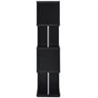 Baxter 67-inch 4-shelf Bookshelf Black and Chrome
