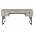 Coaster Analiese 63-inch 4-drawer Engineered Wood Writing Desk in Gray Driftwood