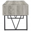 Coaster Analiese 63-inch 4-drawer Engineered Wood Writing Desk in Gray Driftwood