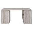 Yvette 60-inch 3-drawer L-Shape Computer Desk Gray Driftwood