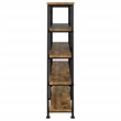 Analiese Engineered Wood 63-inch 4-shelf Double Bookshelf Rustic Nutmeg