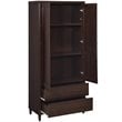 Wadeline 2-door Tall Accent Storage Cabinet Rustic Tobacco