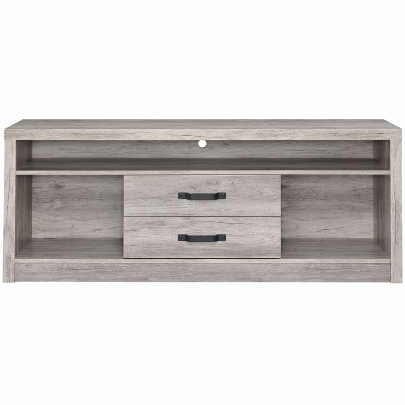 Burke 2-drawer Engineered Wood 59-inch TV Stand Grey Driftwood