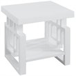Schmitt Rectangular Side End Table White High Gloss