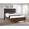 Robyn Wood Queen Platform Bed Dark Walnut