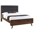 Robyn Wood Queen Platform Bed Dark Walnut