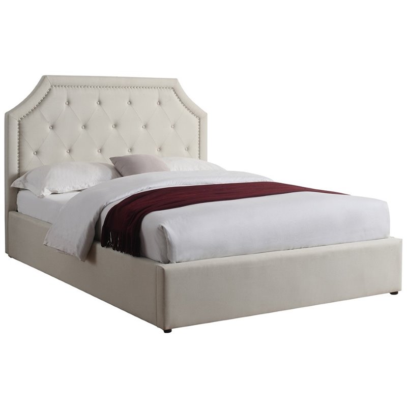 Coaster Hermosa Upholstered King Bed In Beige 301469ke