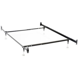 Esme Twin or Full Bed Frame Black (Headboard & Footboard)