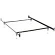 Esme Twin or Full Bed Frame Black (Headboard & Footboard)