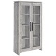 Alejo 2-door Engineered Wood Tall Cabinet Grey Driftwood