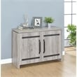 Enoch 2-door Engineered Wood Accent Cabinet Grey Driftwood
