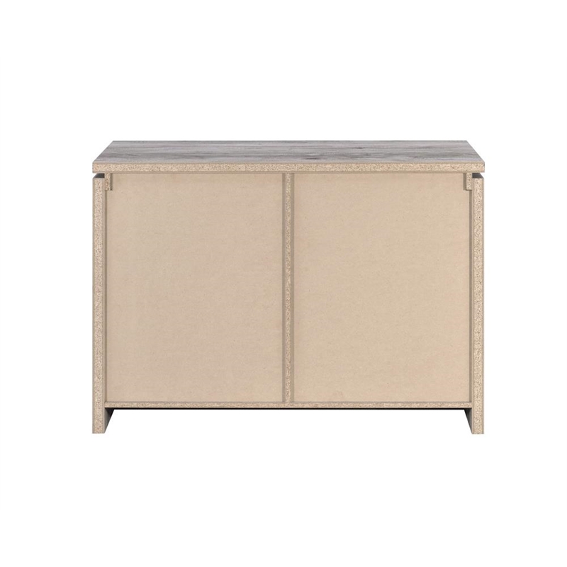 Enoch 2-door Engineered Wood Accent Cabinet Grey Driftwood