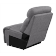 Coaster Higgins Upholstered Armless Chair in Grey