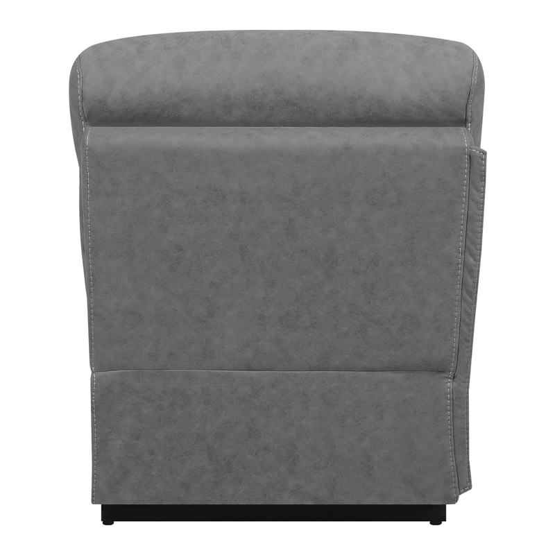 Coaster Higgins Upholstered Armless Chair in Grey