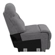 Coaster Higgins Upholstered Armless Chair in Grey