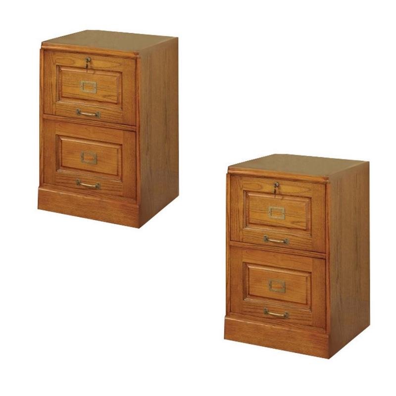 Coaster 2 Drawer File Cabinet In Oak Set Of 1880032 Pkg Coaster 2 Drawer File Cabinet In Oak