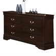 Coaster Louis Philippe 2PC Set with Dresser and Nightstand in Brown
