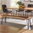 Sherman Wood Dining Bench Natural Acacia