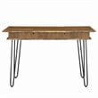 Sheeran 47-inch Writing Desk with Storage Rustic Amber