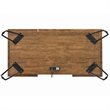 Sheeran 47-inch Writing Desk with Storage Rustic Amber