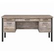 Samson 60-inch 4-drawer Office Computer Desk Weathered Oak