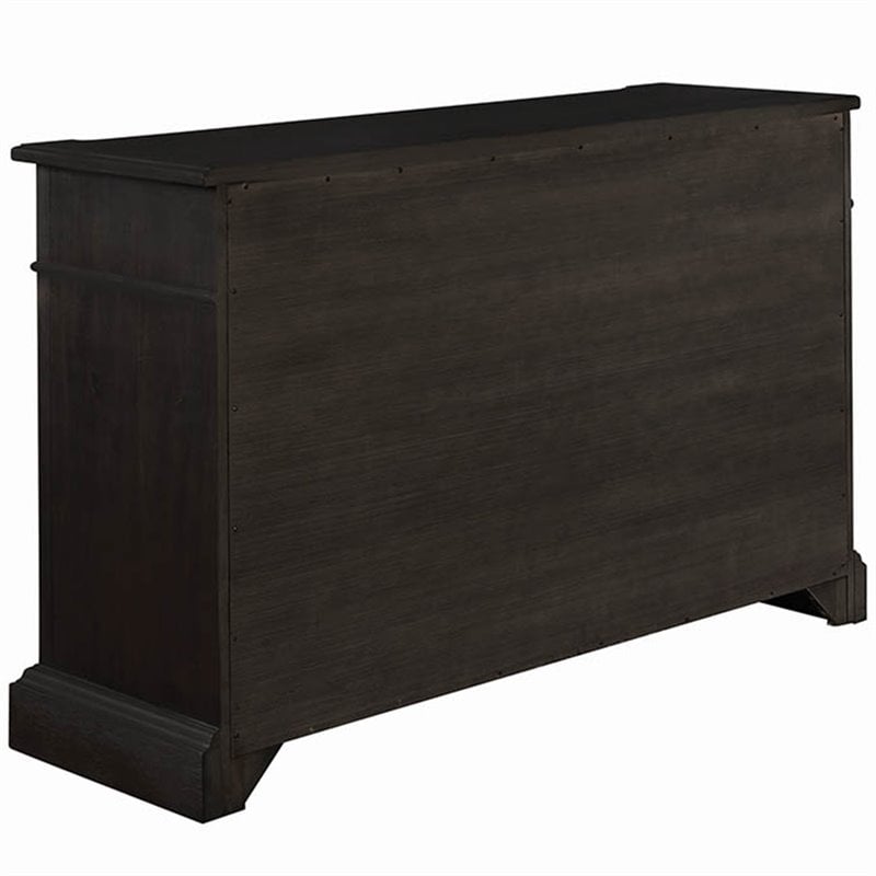 Phelps 2-door Sideboard Buffet Cabinet Distressed Noir