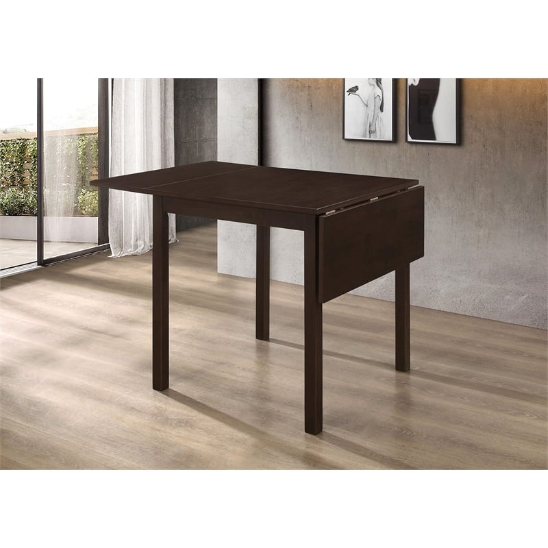 Kelso Rectangular 52-inch Extension Dining Table Cappuccino