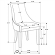 Phelps Velvet Upholstered Dining Side Chair Grey